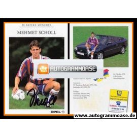 Autogramm Fussball | FC Bayern M&uuml;nchen | 1996 | Mehmet SCHOLL