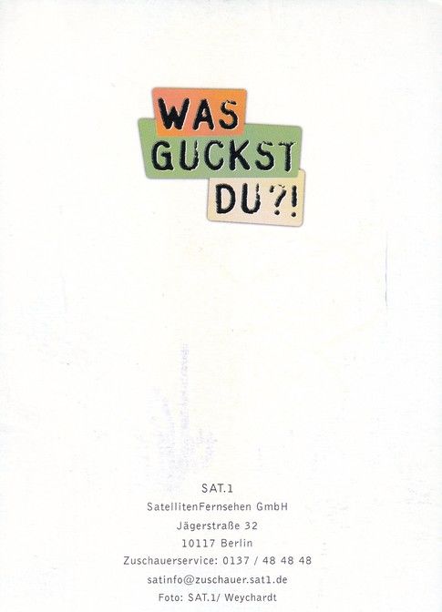 Autogramm TV | SAT1 | Kaya YANAR | 2000er "Was Guckst Du" (Weychardt)