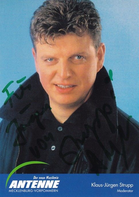 Autogramm Radio | Antenne MV | Klaus-Jürgen STRUPP | 2000er (Portrait Color)