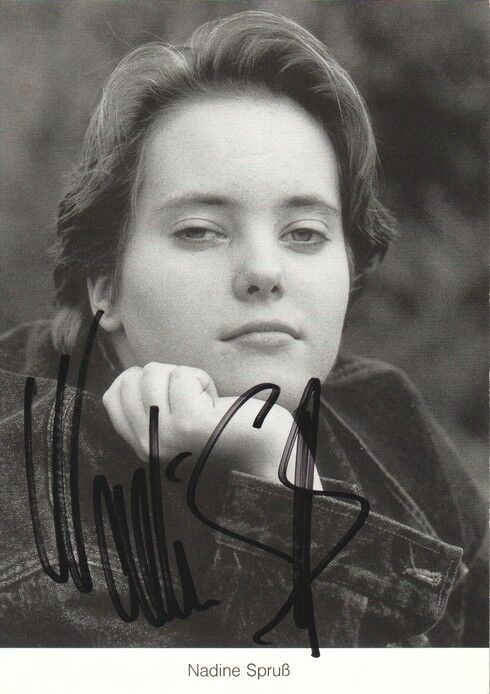 Autogramm TV | ARD | Nadine SPRUSS | 1990er "Lindenstrasse" (Portrait SW Krüger)