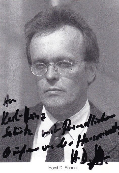 Autogramm TV | ARD | Horst D. SCHEEL | 1990er "Lindenstrasse" (Krüger)