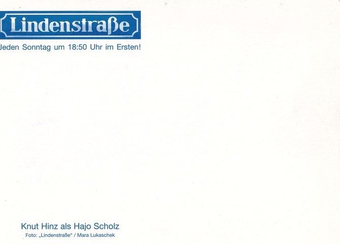 Autogramm TV | ARD | Knut HINZ | 2000er "Lindenstrasse" (Lukaschek)