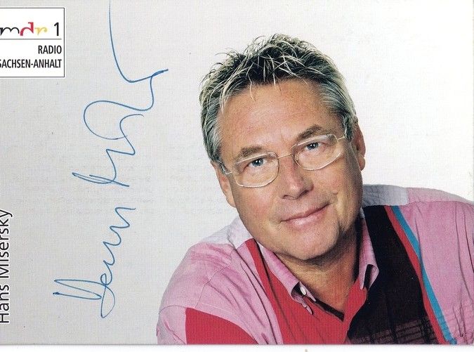 Autogramm Radio | MDR1 Sachsen-Anhalt | Hans MISERSKY | 2001 (Portrait Color) Hillert