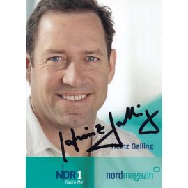 Autogramm Radio | NDR1 MV | Heinz GALLING | 2000er "Nordmagazin" (Garrels)