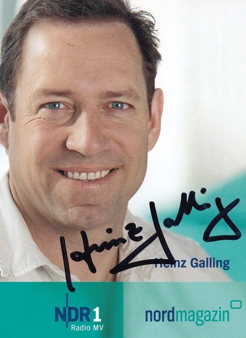 Autogramm Radio | NDR1 MV | Heinz GALLING | 2000er "Nordmagazin" (Garrels)