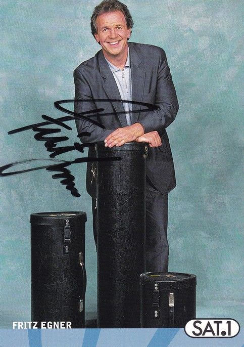 Autogramm TV | SAT1 | Fritz EGNER | 2000er (Portrait Color) Rauner