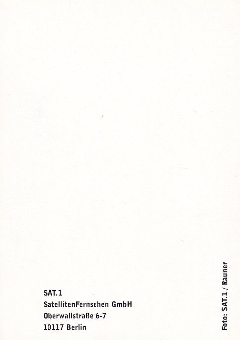 Autogramm TV | SAT1 | Fritz EGNER | 2000er (Portrait Color) Rauner