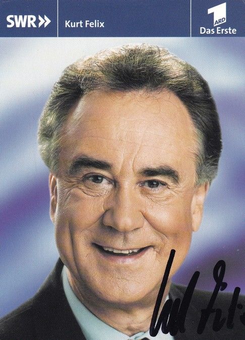 Autogramm TV | ARD | Kurt FELIX | 2001 (Portrait Color) SWR