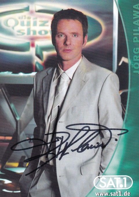 Autogramm TV | SAT1 | Jörg PILAWA | 2000er "Die Quizshow" (Trenkel)