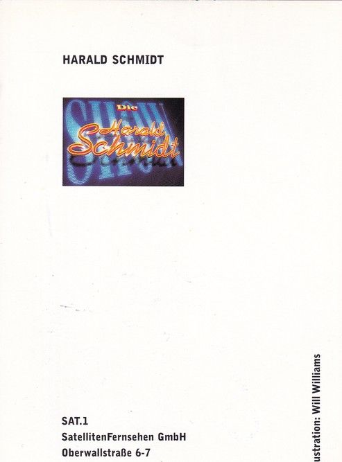 Autogramm TV | SAT1 | Harald SCHMIDT | 2000er "Harald Schmidt Show" (Williams)