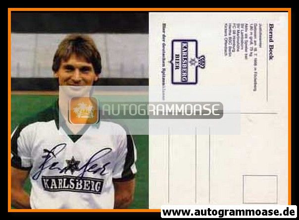 Autogramm Fussball | FC Homburg | 1986 | Bernd BECK