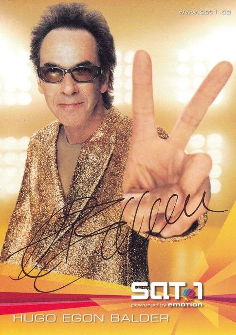 Autogramm TV | SAT1 | Hugo Egon BALDER | 2000er "Genial Daneben" (Wilde)