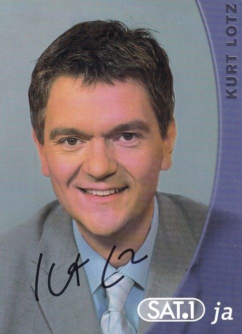 Autogramm TV | SAT1 | Kurt LOTZ | 2000er "Frühstücksfernsehen" (Tölle)