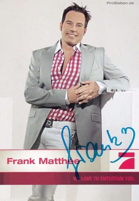 Autogramm TV | PRO7 | Frank MATTHEE | 2000er (Portrait Color) Kierok