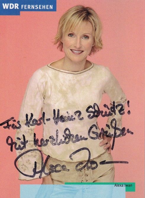 Autogramm TV | WDR | Alexa IWAN | 2000er (Portrait Color) Fürst