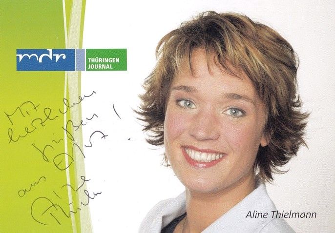 Autogramm TV | MDR | Aline THIELMANN | 2005 "Thüringen Journal" (Jehnichen)
