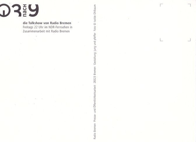 Autogramm TV | NDR | Amelie FRIED | 2000er "3 Nach 9" (Ohlbaum)