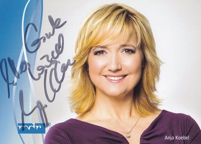 Autogramm TV | MDR | Anja KOEBEL | 2016 "MDR Um 4 / Sachsenspiegel / Nah Dran" (Prosch)