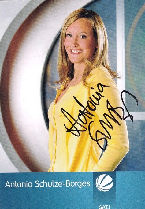 Autogramm TV | SAT1 | Antonia SCHULZE-BORGES | 2010er "17:30 Live" (Winarsch)