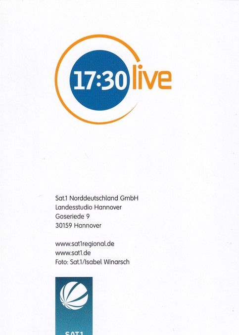 Autogramm TV | SAT1 | Antonia SCHULZE-BORGES | 2010er "17:30 Live" (Winarsch)