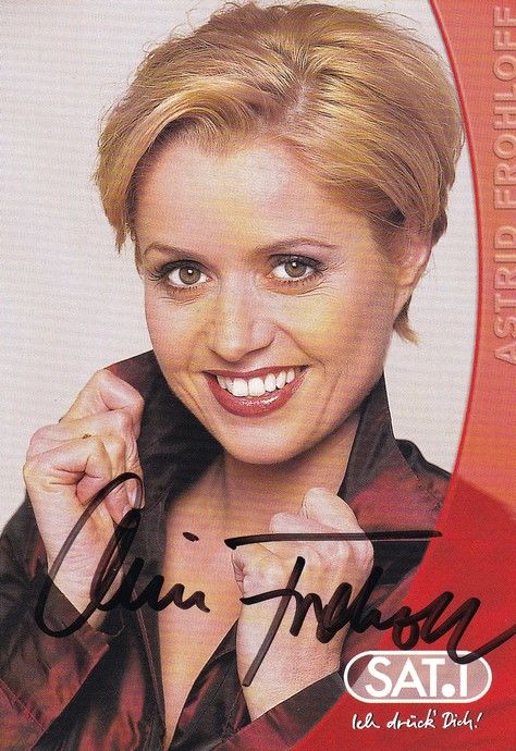 Autogramm TV | SAT1 | Astrid FROHLOFF | 2000er "18:30 Nachrichten" (Kowalski)