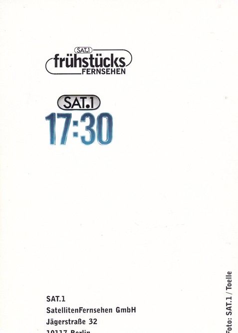 Autogramm TV | SAT1 | Bettina MÜLLER | 2000er "Frühstücksfernsehen" (Toelle)