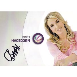 Autogramm TV | SAT1 | Britt HAGEDORN | 2000er (Portrait Color) Pick 1