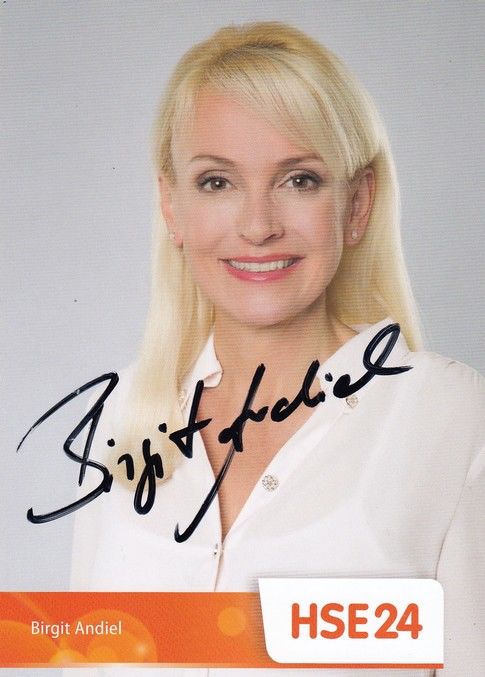 Autogramm TV | HSE24 | Birgit ANDIEL | 2000er (Portrait Color) 2