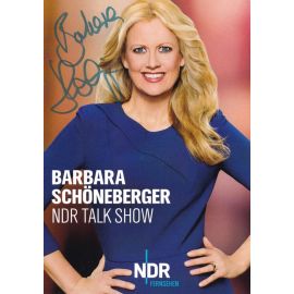 Autogramm TV | NDR | Barbara SCHÖNEBERGER | 2000er "NDR Talk Show" (Matzen)