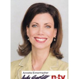Autogramm TV | NTV | Annette EIMERMACHER | 2010er (Portrait Color)