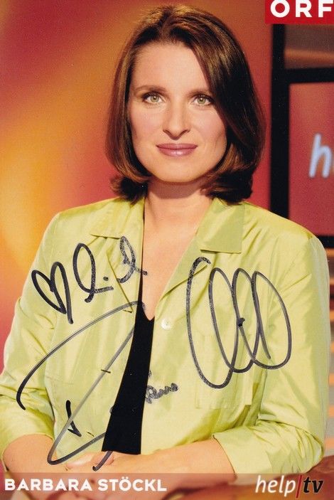 Autogramm TV | ORF | Barbara STÖCKL | 2000er Foto (Portrait Color) 2