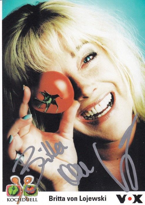 Autogramm TV | VOX | Britta VON LOJEWSKI | 2000er "Kochduell"