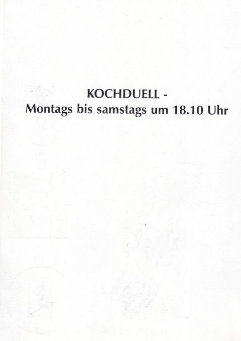 Autogramm TV | VOX | Britta VON LOJEWSKI | 2000er "Kochduell"
