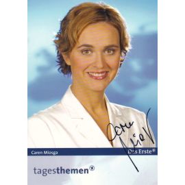 Autogramm TV | ARD | Caren MIOSGA | 2000er "Tagesthemen" (Stelling)