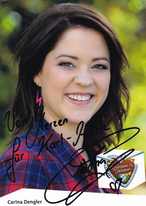 Autogramm TV | BR | Carina DENGLER | 2010er "Dahoam Is Dahoam"