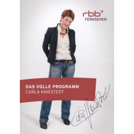 Autogramm TV | RBB | Carla KNIESTEDT | 2010er (Portrait Color) Kröning
