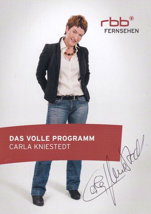 Autogramm TV | RBB | Carla KNIESTEDT | 2010er (Portrait Color) Kröning
