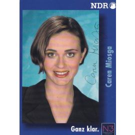 Autogramm TV | NDR | Caren MIOSGA | 1990er (Portrait Color) Mundry