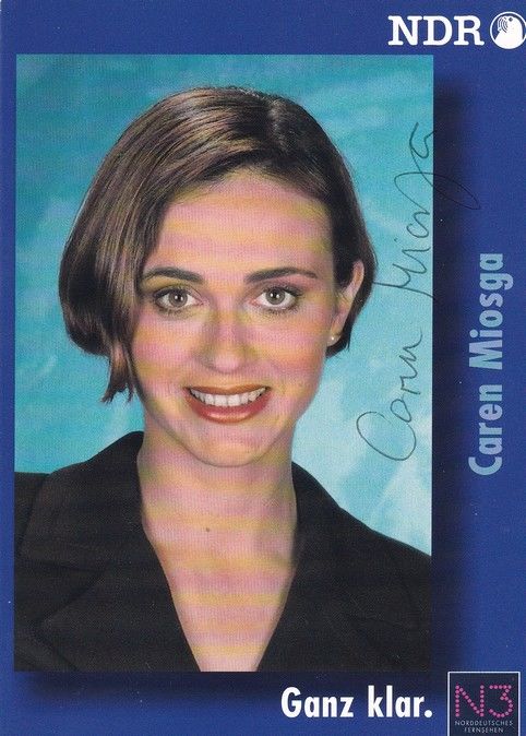 Autogramm TV | NDR | Caren MIOSGA | 1990er (Portrait Color) Mundry