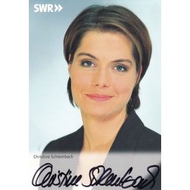 Autogramm TV | SWR | Christine SCHLEMBACH | 2002 (Portrait Color) Kluge