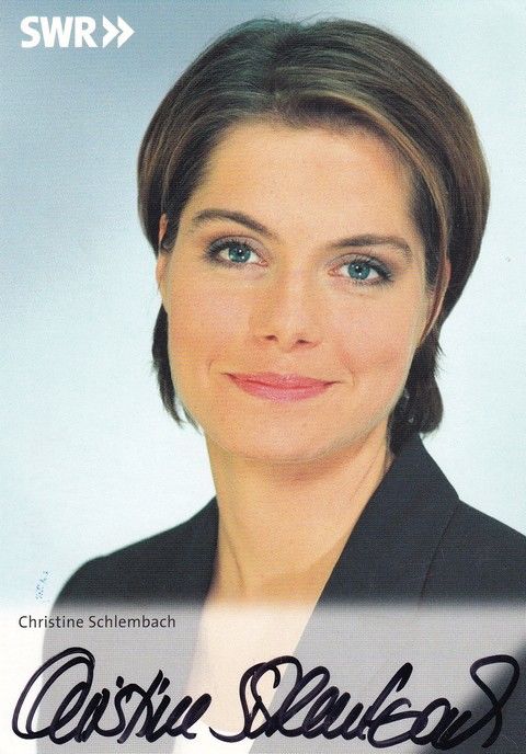 Autogramm TV | SWR | Christine SCHLEMBACH | 2002 (Portrait Color) Kluge