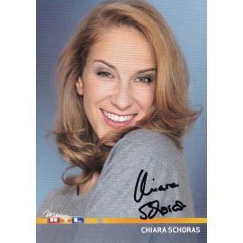 Autogramm TV | RTL | Chiara SCHORAS | 2010er (Portrait Color) Gregorowius