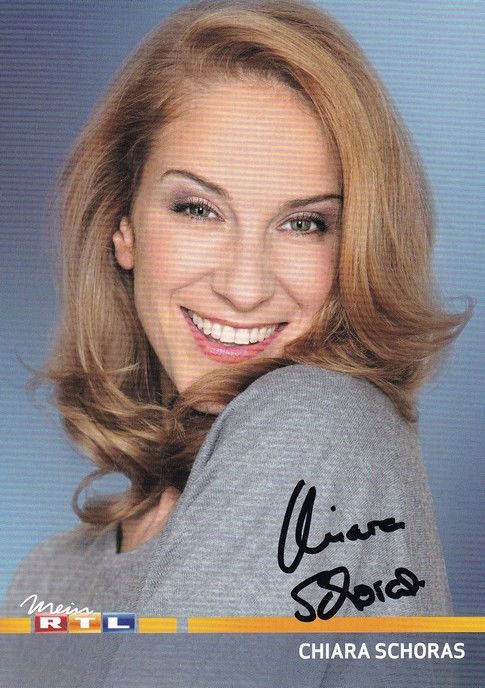 Autogramm TV | RTL | Chiara SCHORAS | 2010er (Portrait Color) Gregorowius