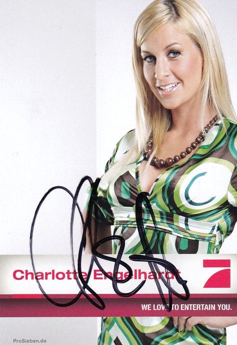Autogramm TV | PRO7 | Charlotte ENGELHARDT | 2000er (Portrait Color) Schröder