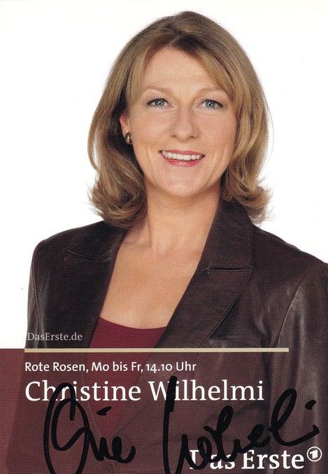 Autogramm TV | ARD | Christine WILHELMI | 2009 "Rote Rosen" (Jander)