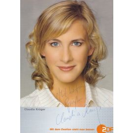 Autogramm TV | ZDF | Claudia KRÜGER | 2000er (Portrait Color) Sauerbrei
