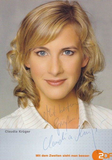 Autogramm TV | ZDF | Claudia KRÜGER | 2000er (Portrait Color) Sauerbrei