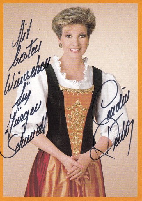 Autogramm TV / Volksmusik | Carolin REIBER | 1998 "Super-Wunschkonzert" (Sony)