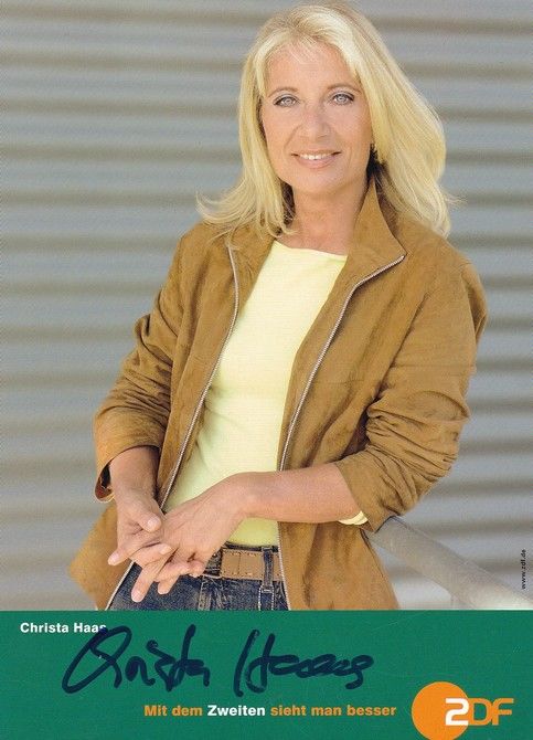 Autogramm TV | ZDF | Christa HAAS | 2000er (Portrait Color) Bärsch
