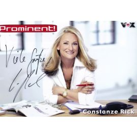 Autogramm TV | VOX | Constanze RICK | 2000er "Prominent" (Pick)